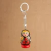 Брелок "Матрешка", 4,5х2,5 см, ручная роспись, микс