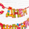 Гирлянда на ленте «С Днём Рождения!", девочке (дл. 250 см)