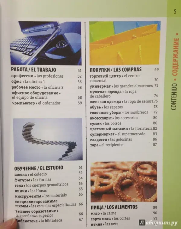Испанско-русский словарь с транскрипцией. Визуальный