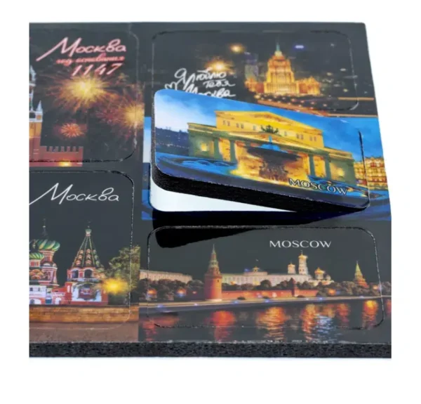 Магнит на изолоне " Москва. Коллаж 03", 8 шт.