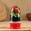 Матрешка «Земляничка», красное платье, 5 кукольная, 15 см