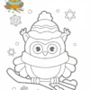 Новогодняя раскраска. 3+