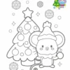 Новогодняя раскраска. 3+