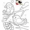Новогодняя раскраска. 3+