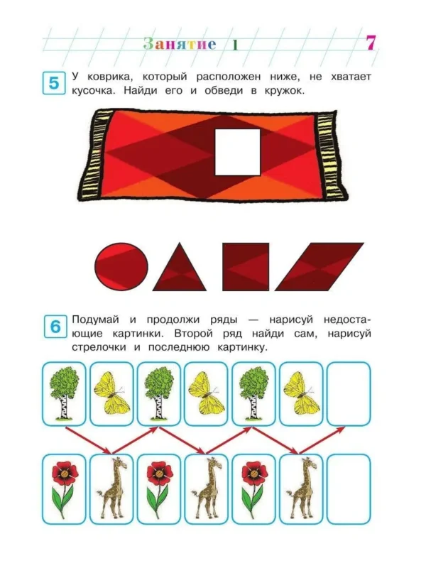 Развиваю логическое мышление. Для детей 5-6 лет