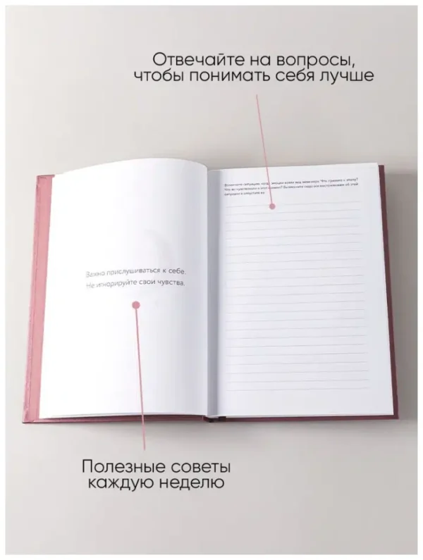 Дневник заботы о себе (пепельно-розовый)