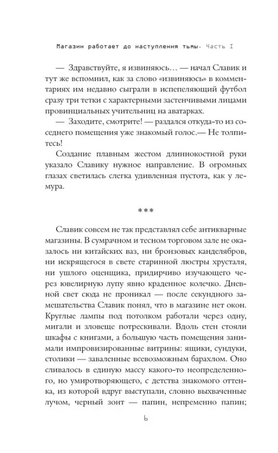 Дарья Бобылева: Магазин работает до наступления тьмы