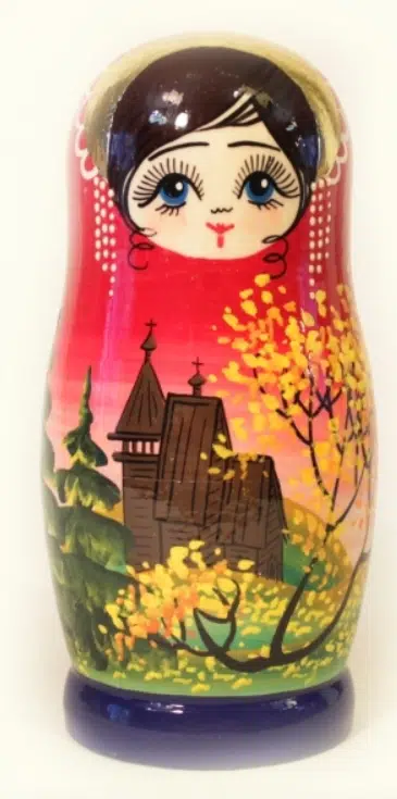 Матрешка Храм 5 кукольная