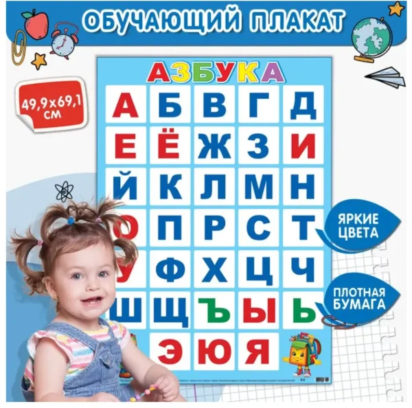 Обучающий плакат АЗБУКА