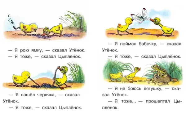 В. Сутеев: Цыпленок и утенок