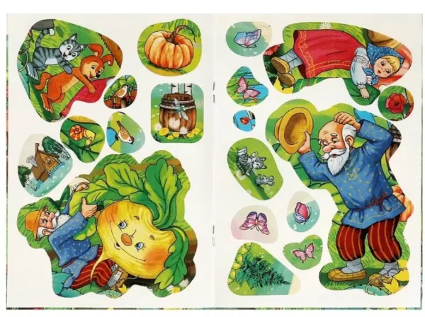Репка для малышей. Книжка с наклейками