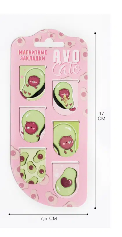 Магнитные закладки AVOcato, 6 шт