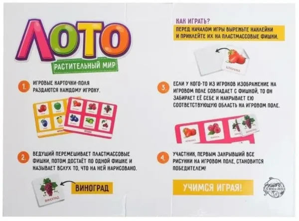 Лото Растительный мир по методике Г. Домана