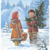 С новым годом! Набор открыток (8 штук)