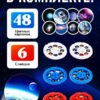 Проектор-фонарик «Полет в космос», 6 слайдов, 48 картинок