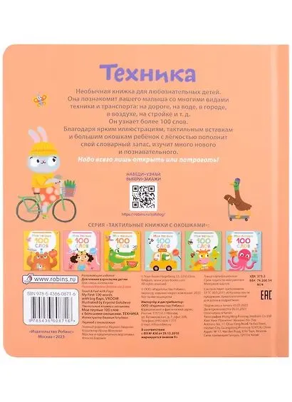 Мои первые 100 слов с окошками. Техника