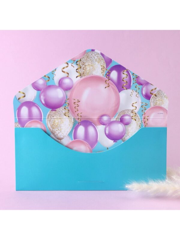 Конверт для денег «С днем рождения», софт тач, 9×19 см